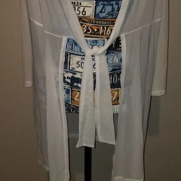 White cover up by J Valdi size L - Picture 5 of 9